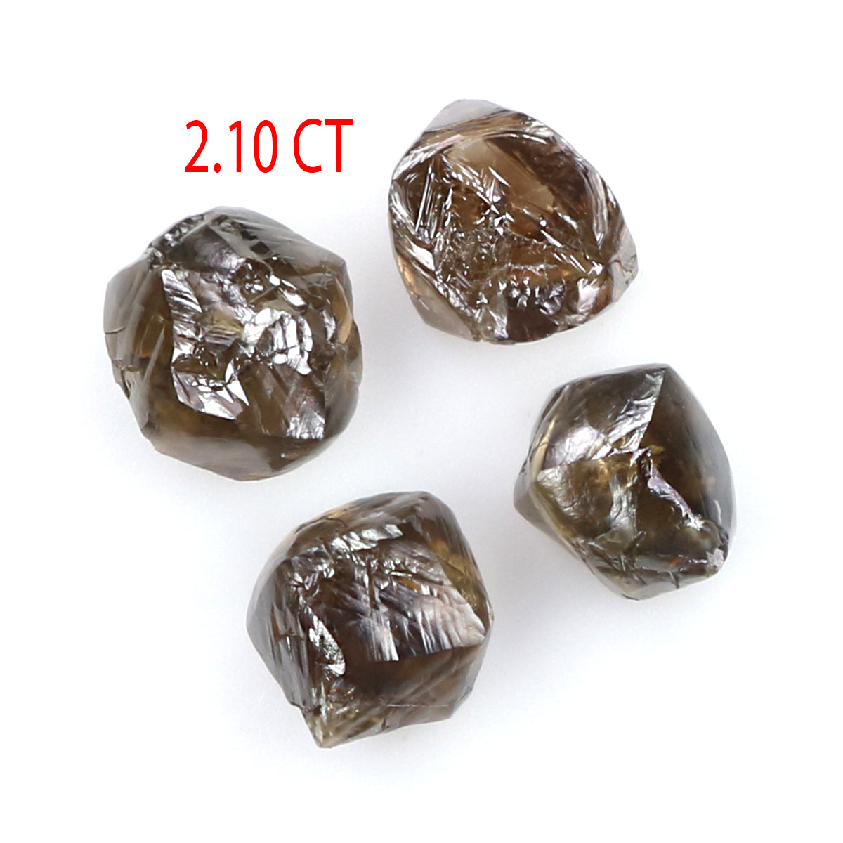 2.10 CT Natural Loose Rough Shape Diamond Dark Brown Color Irregular Cut Diamond 4.00 MM Natural Loose Diamond Rough Uncut Diamond QL7976