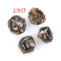 Natural Loose Rough Dark Brown Color Diamond 2.10 CT 4.00 MM Rough Shape Rose Cut Diamond KDL7976