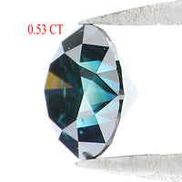 Natural Loose Round Blue Color Diamond 0.53 CT 5.00 MM Round Shape Brilliant Cut Diamond KDL6201