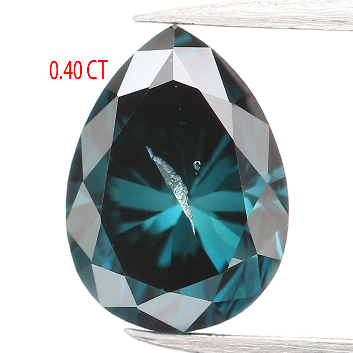 0.40 CT Natural Loose Pear Shape Diamond Blue Color Pear Cut Diamond 5.50 MM Natural Blue Color Diamond Pear Brilliant Cut Diamond LQ924