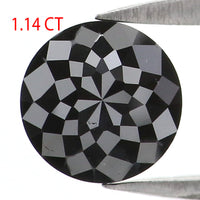 Natural Loose Round Rose Cut Black Color Diamond 1.14 CT 6.10 MM Rose Cut Shape Diamond KR1641