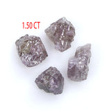 Natural Loose Rough Diamond Pink Color 1.50 CT 4.20 MM Rough Shape Diamond KR2158