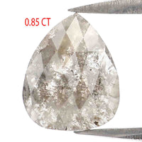 Natural Loose Pear Grey Color Diamond 0.85 CT 8.00 MM Pear Shape Rose Cut Diamond L6982