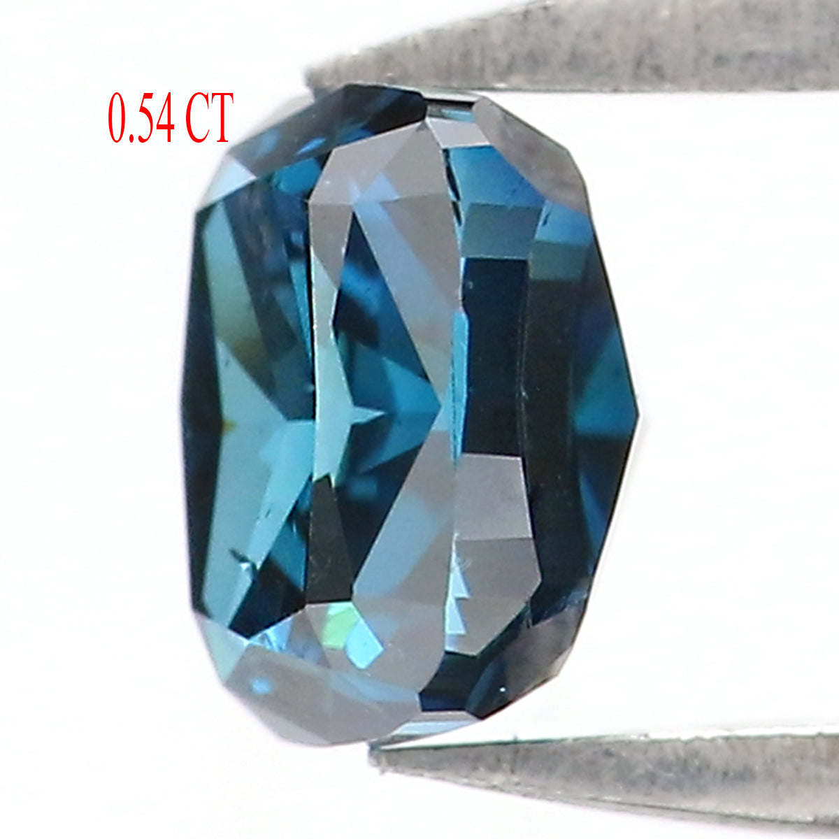 0.54 CT Natural Loose Cushion Shape Diamond Blue Color Cushion Cut Diamond 4.50 MM Natural Blue Color Cushion Brilliant Cut Diamond KQ2106
