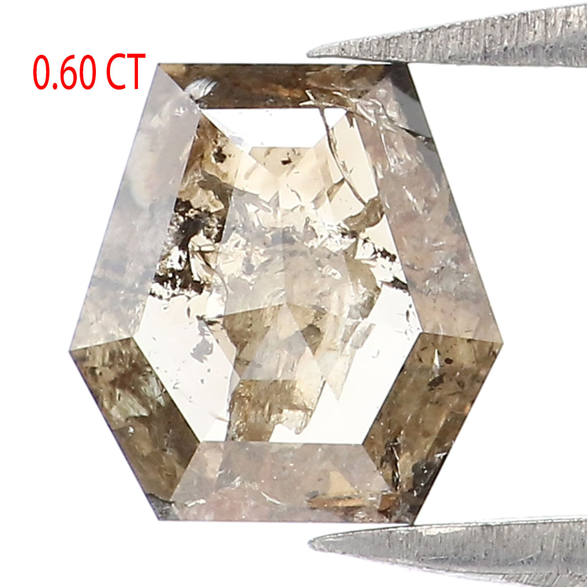 Natural Loose Coffin Brown Color Diamond 0.60 CT 6.40 MM Coffin Shape Rose Cut Diamond L7438