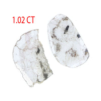 Natural Loose Slice Diamond Grey Color 1.02 CT 10.45 MM Slice Shape Rose Cut Diamond L9833