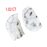 Natural Loose Slice Diamond Grey Color 1.02 CT 10.45 MM Slice Shape Rose Cut Diamond L9833