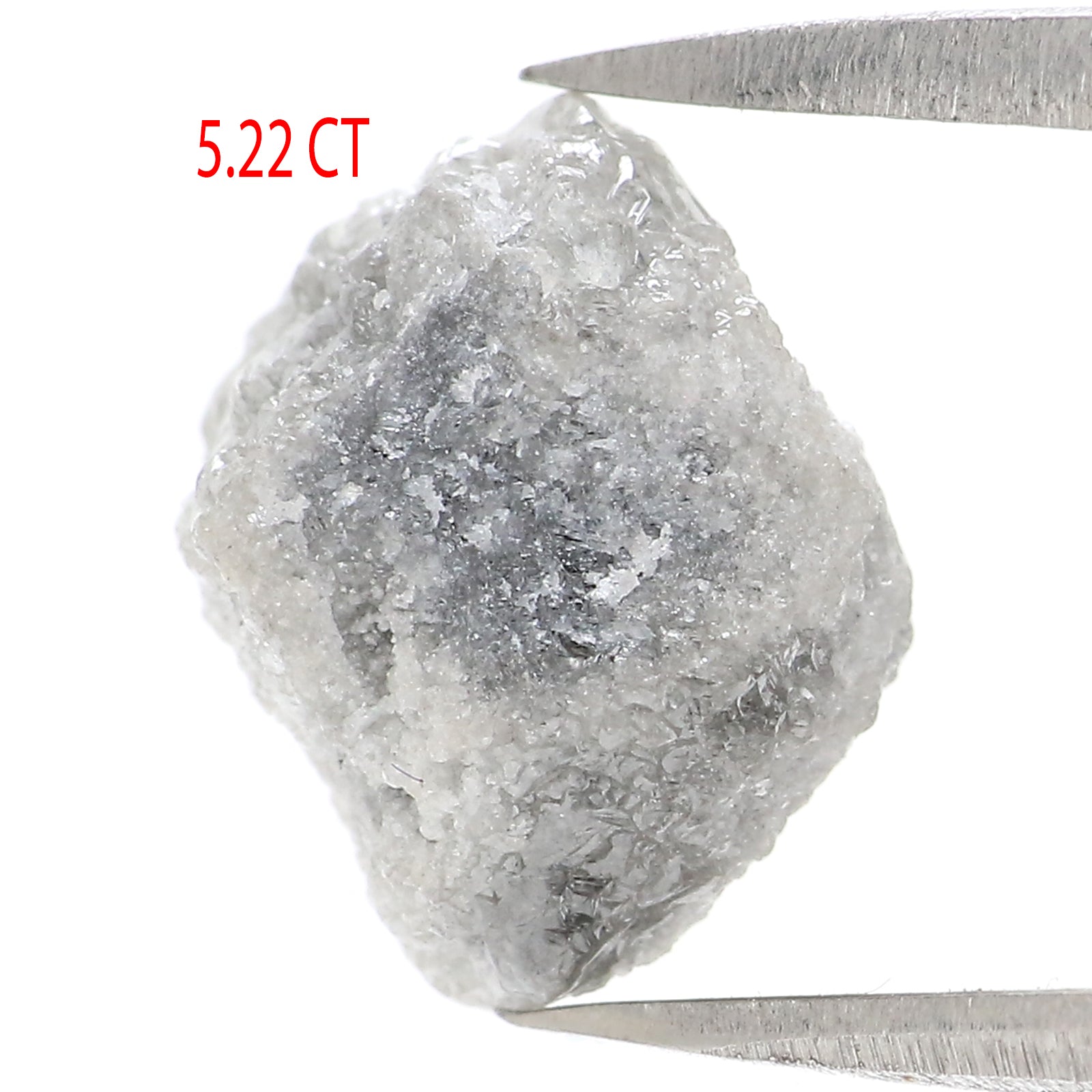 Natural Loose Rough Diamond Grey Color 5.22 CT 10.28 MM Rough Shape Diamond KDL2639