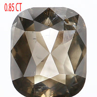0.85 Ct Natural Loose Diamond, Cushion Cut Diamond, Brown Diamond, Polished Diamond, Real Diamond, Rustic Diamond, Antique Diamond KDL390