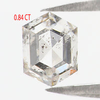 Natural Loose Hexagon Diamond White - G Color 0.84 CT 6.20 MM Hexagon Shape Rose Cut Diamond KDL2687
