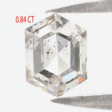 Natural Loose Hexagon Diamond White - G Color 0.84 CT 6.20 MM Hexagon Shape Rose Cut Diamond KDL2687