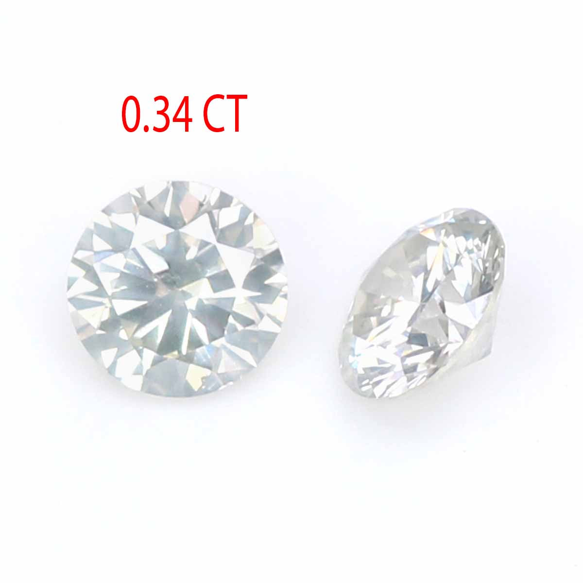 Natural Loose Round Brilliant Cut Diamond White - J Color 0.34 CT 3.50 MM Round Shape Rose Cut Diamond L2014