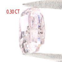 Natural Loose Cushion Light Pink Color Diamond 0.30 CT 4.00 MM Cushion Shape Rose Cut Diamond KR964