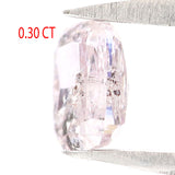 Natural Loose Cushion Light Pink Color Diamond 0.30 CT 4.00 MM Cushion Shape Rose Cut Diamond KR964