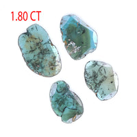 Natural Loose Slice Blue Color Diamond 1.80 CT 9.70 MM Slice Shape Rose Cut Diamond L716