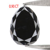 Natural Loose Pear Diamond Black Color 0.90 CT 6.67 MM Pear Shape Rose Cut Diamond L2452