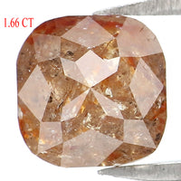 Natural Loose Cushion Brown Color Diamond 1.66 CT 6.45 MM Cushion Shape Rose Cut Diamond L9636