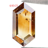 Natural Loose Hexagon Brown Color Diamond 0.93 CT 8.80 MM Hexagon Shape Rose Cut Diamond KDL1657