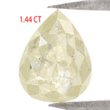 Natural Loose Pear Yellow Color Diamond 1.44 CT 8.30 MM Pear Shape Rose Cut Diamond KDL5188
