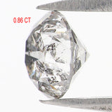 Natural Loose Round Brilliant Cut Diamond White - G Color 0.86 CT 5.70 MM Round Shape Brilliant Cut Diamond KDL2652