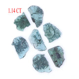 Natural Loose Slice Blue Color Diamond 1.14 CT 6.00 MM Slice Shape Rose Cut Diamond L9175