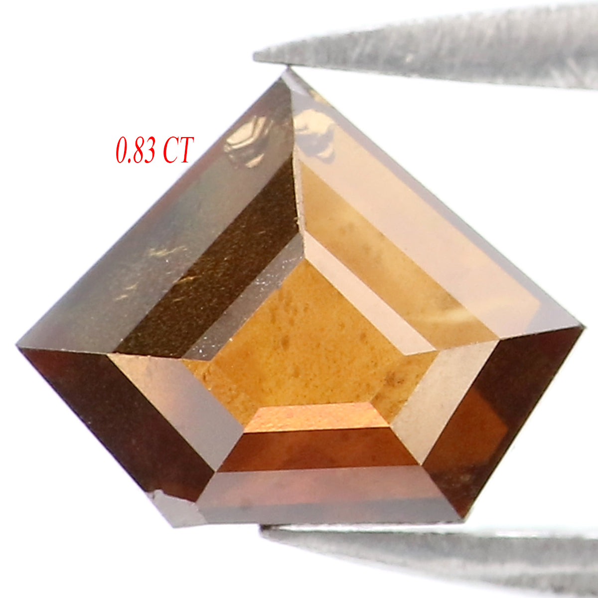 Natural Loose Shield Brown Color Diamond 0.83 CT 6.10 MM Shield Shape Rose Cut Diamond KDL1862