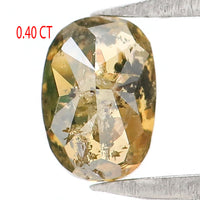 Natural Loose Oval Diamond Brown Green Color 0.40 CT 5.13 MM Oval Rose Cut Shape Diamond KR917