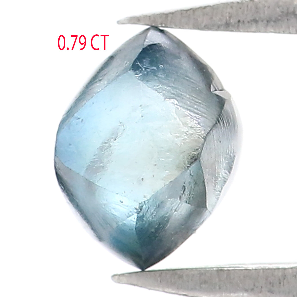 Natural Loose Crystal Rough Blue Color Diamond 0.79 CT 5.43 MM Rough Irregular Cut Diamond KDL2225