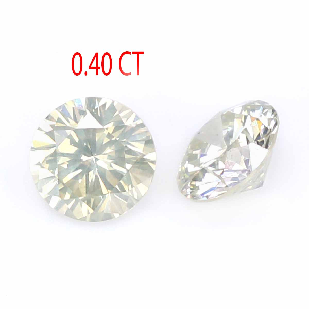 0.40 Ct Natural Loose Round Cut Pair Diamond White - I Color Round Cut Diamond 3.70 MM Natural Diamond Round Brilliant Cut Diamond LQ2172