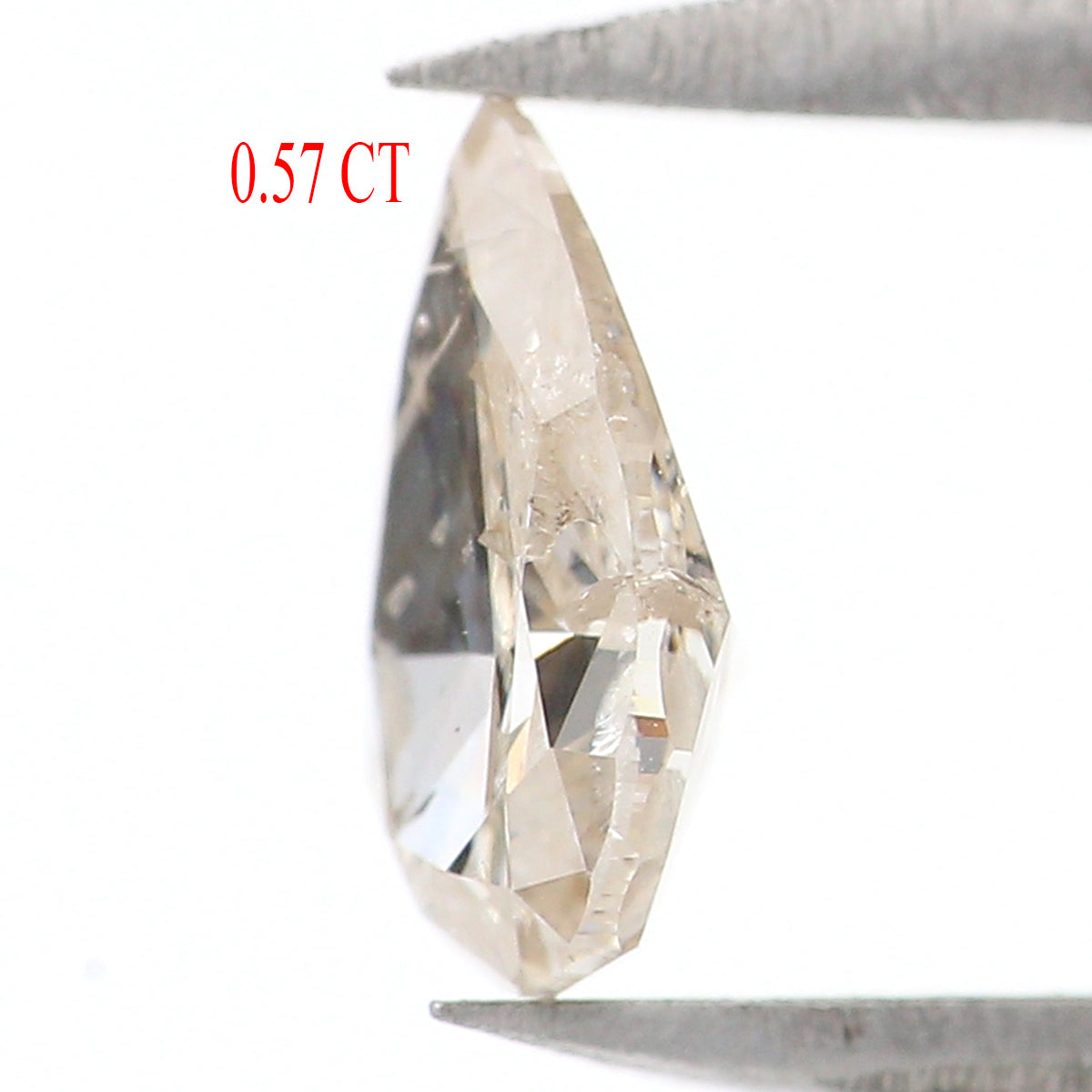 Natural Loose Pear Brown Color Diamond 0.57 CT 6.95 MM Pear Shape Rose Cut Diamond L1580