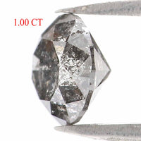 Natural Loose Round Diamond, Salt And Pepper Round Diamond, Natural Loose Diamond, Round Brilliant Cut Diamond, 1.00 CT Round Shape L2763