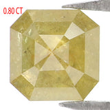 Natural Loose Emerald Shape Yellow Color Diamond 0.80 CT 4.50 MM Emerald Shape Rose Cut Diamond L7713
