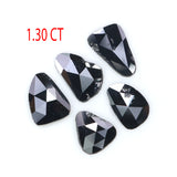 Natural Loose Slice Black Color Diamond 1.30 CT 7.35 MM Slice Shape Rose Cut Diamond KR2598