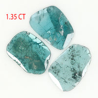 1.35 Ct Natural Loose Diamond, Slice Diamond, Blue Diamond, Polki Diamond, Real Diamond, Diamond Slice, Fancy Diamond, L774
