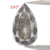 Natural Loose Pear Grey Color Diamond 0.76 CT 7.10 MM Pear Shape Rose Cut Diamond L7337