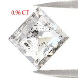 Natural Loose Kite Diamond, Salt And Pepper Kite Diamond, Natural Loose Diamond, Kite Rose Cut Diamond, Kite Cut, 0.96 CT Kite Shape KDL2757