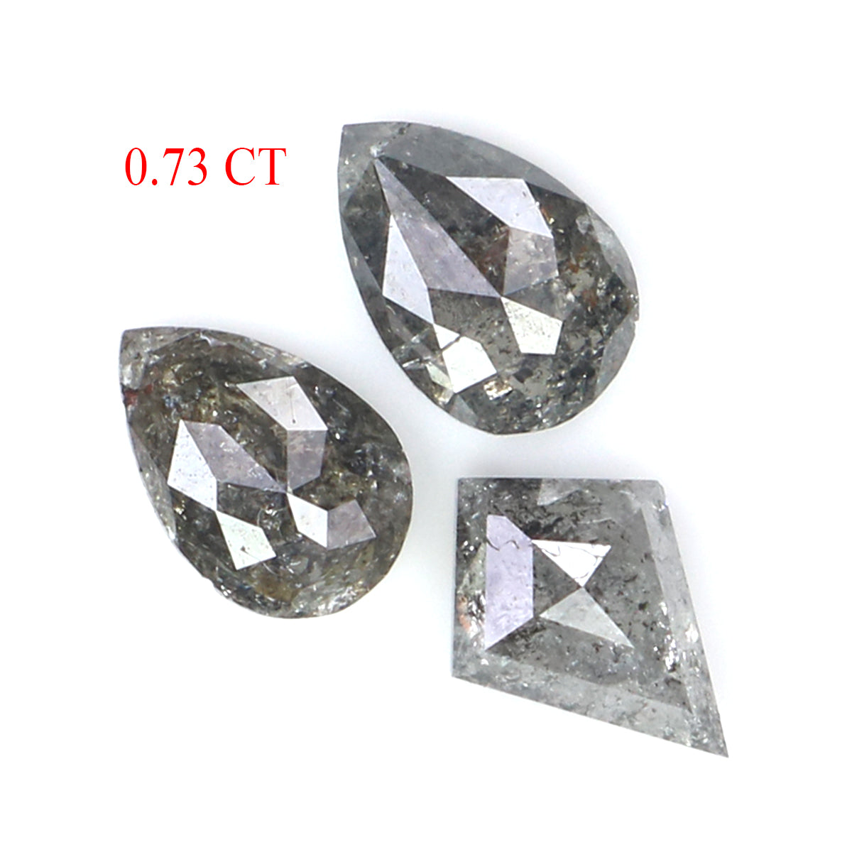 Natural Loose Mix Shape Diamond, Salt And Pepper Mix Shape Diamond, Natural Loose Diamond, Rose Cut Diamond, 0.73 CT Mix Shape Shape L2738