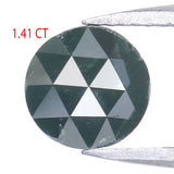 Natural Loose Rose Cut Green Color Diamond 1.41 CT 6.90 MM Round Rose Cut Shape Diamond KR890