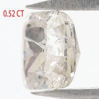 Natural Loose Cushion H Color Diamond 0.52 CT 4.50 MM Cushion Shape Rose Cut Diamond KR1809