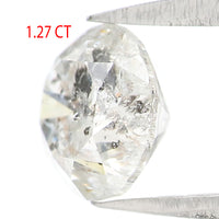 Natural Loose Round Brilliant Cut Diamond White - G Color 1.27 CT 6.45 MM Round Shape Rose Cut Diamond L2579