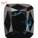 0.22 Ct Natural Loose Diamond, Cushion Diamond, Blue Diamond, Polished Diamond, Brilliant Cut Diamond, Rustic Diamond, Antique Diamond L5607
