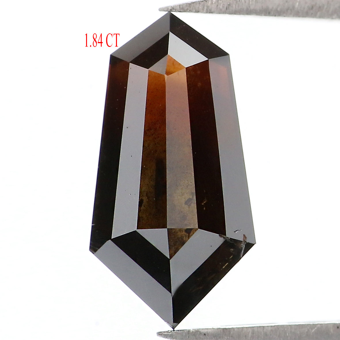 Natural Loose Shield Brown Color Diamond 1.84 CT 11.55 MM Shield Shape Rose Cut Diamond KDL1872