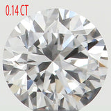 0.14 Ct Natural Loose Diamond, White Diamond, Round Diamond, Round Brilliant Cut Diamond, Sparkling Diamond, Rustic Diamond L5107