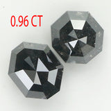 0.96 Ct Natural Loose Diamond, Octagon Diamond, Black Diamond, Octagon Cut Diamond, Polished Diamond, Rose Cut Diamond, Rustic Diamond L9560