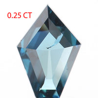 0.25 Ct Natural Loose Diamond, Shield Cut Diamond, Blue Color Diamond, Rose Cut Diamond, Real Rustic Diamond, Antique Diamond KR2239