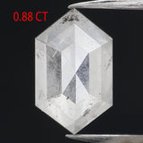 0.88 Ct Natural Loose Diamond, Hexagon Diamond, Grey Diamond, Hexagon Cut Diamond, Polished Diamond, Rose Cut Diamond Rustic Diamond KDL212