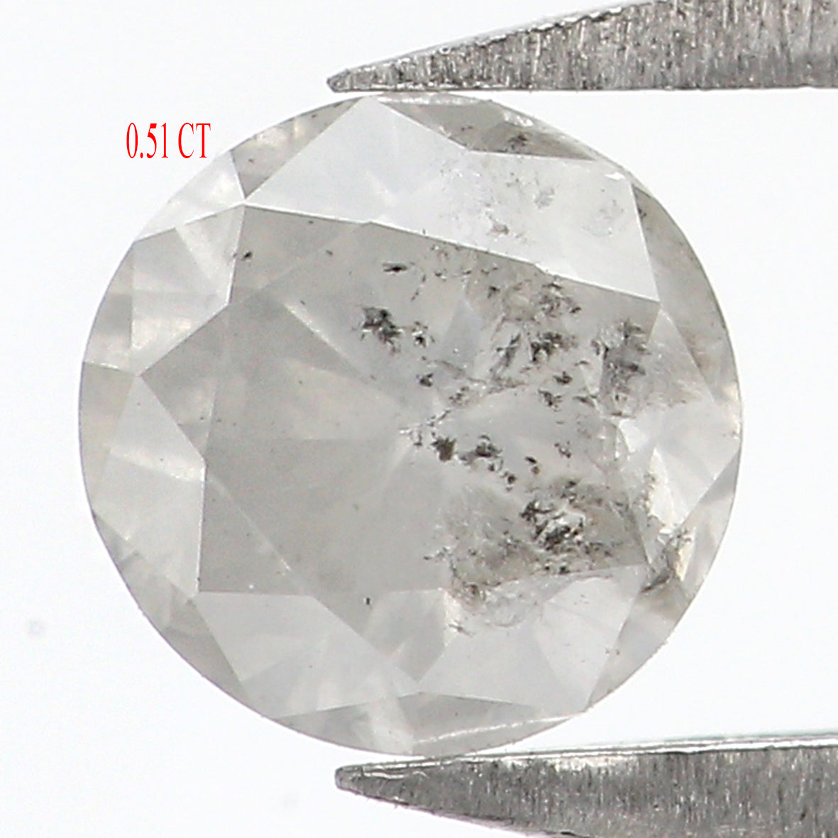 0.51 Ct Natural Loose Round Shape Diamond Milky White Color Round Cut Diamond 4.80 MM Natural White Color Round Brilliant Cut Diamond KQ1973