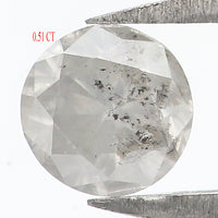 Natural Loose Round White Milky Color Diamond 0.51 CT 4.80 MM Round Shape Brilliant Cut Diamond KR1973