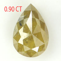 0.90 CT Natural Loose Diamond, Pear Diamond, Yellow Diamond, Rustic Diamond, Pear Cut Diamond, Fancy Color Diamond KR2262