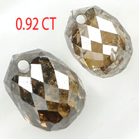 0.92 Ct Natural Loose Diamond, Briolette Diamond, Brown Diamond, Briolette Cut Bead Diamond, Polished Diamond, Faceted Diamond L9904